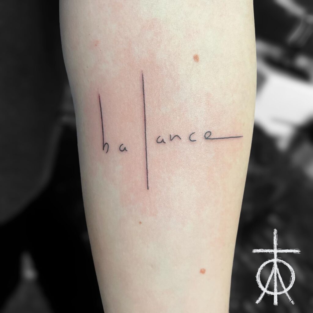 The Best Lettering Tattoo, Fine Line Tattoo by Claudia Fedorovici