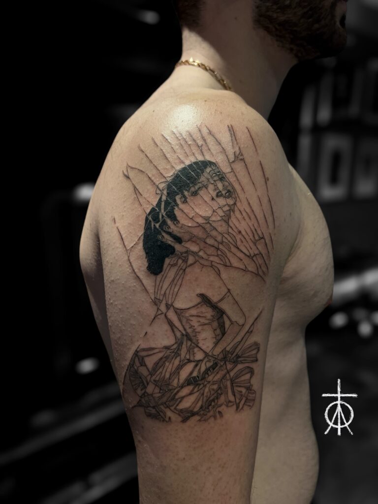 The Best Fine Line Anime Tattoo by Claudia Fedorovici