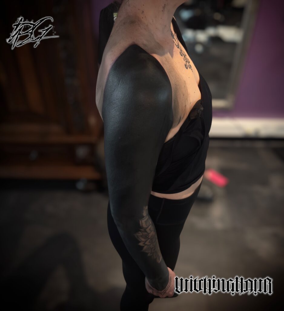 Heavy Blackwork Tattoo by The Best Tattoo Artist Bobby Grey